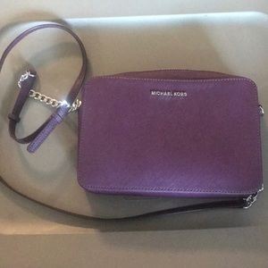 Michael kors purple crossbody